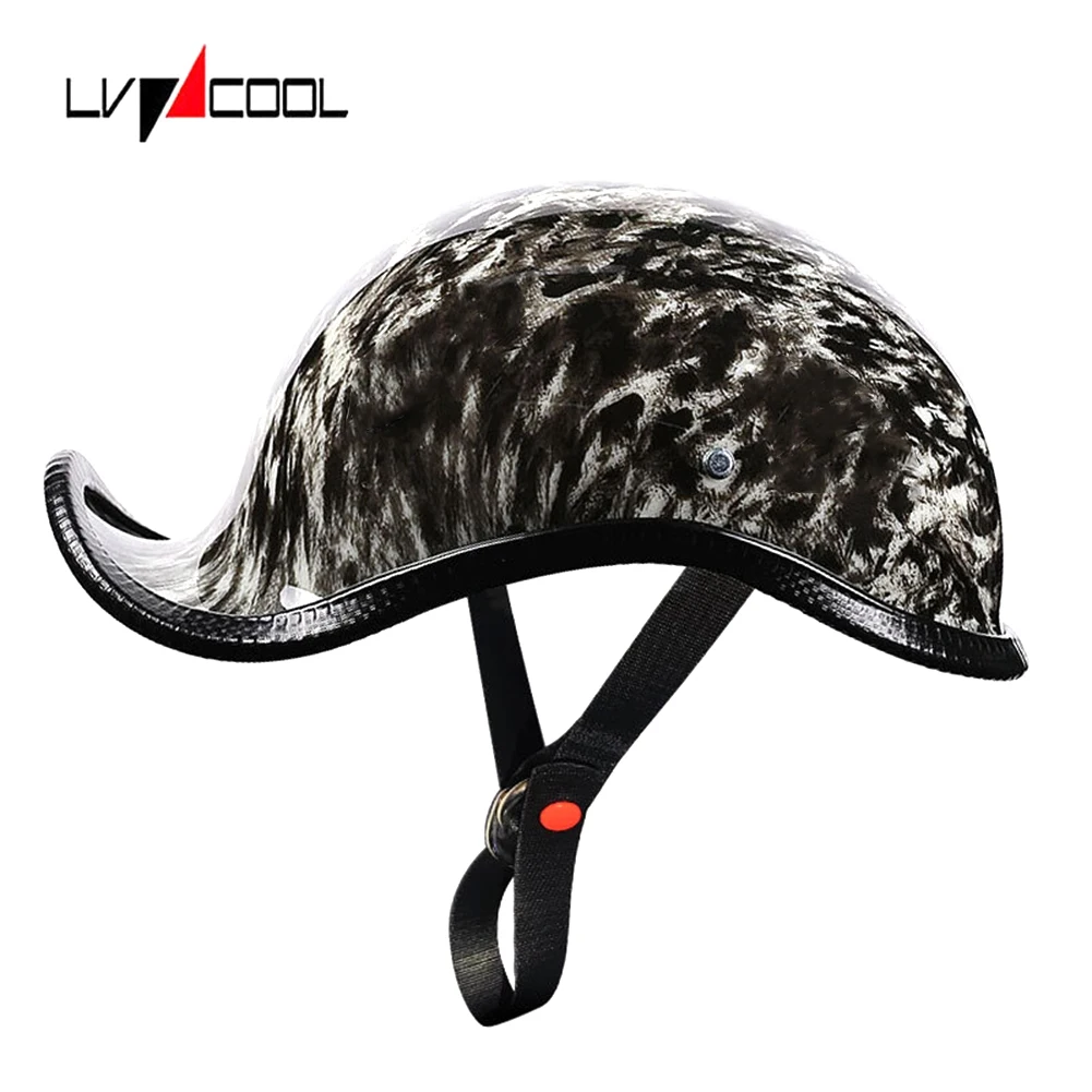 

Мотоциклетные ретро-шлемы LVCOOL, летний скутер с открытым лицом для прогулочного велосипеда, чоппера, для женщин и мужчин, тип м