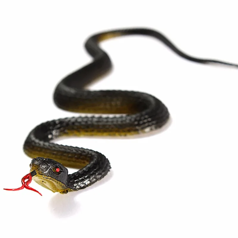 1pcs Novelty Funny Toys Simulation Snake Fake Snake Halloween Scary Props Horror Small Snake Soft Rubber Snake Toy