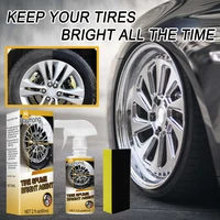 60ml lightweight car care time saving effective foaming tire cleaner spray for atv tire shine tyre gloss spray