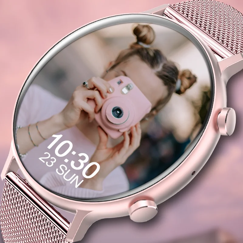 

2022 New Bluetooth Answer Call Smart Watch Women Custom Dial Sport Fitness Tracker Men Waterproof Smartwatch For Android IOS+Box