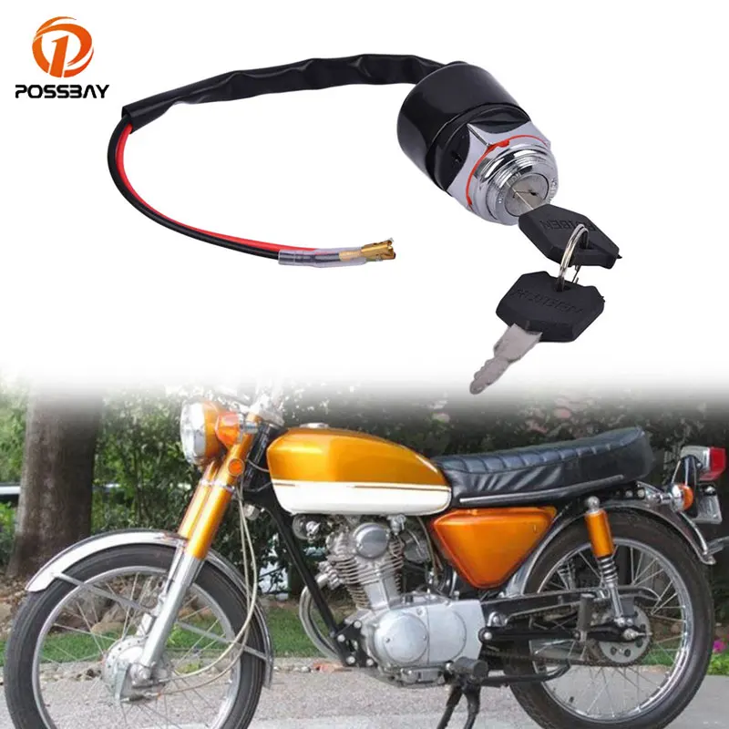 Переключатели зажигания мотоцикла с 2 ключами для Honda CB100 CB125S CL100 CL100S CT90 S90 XL 100