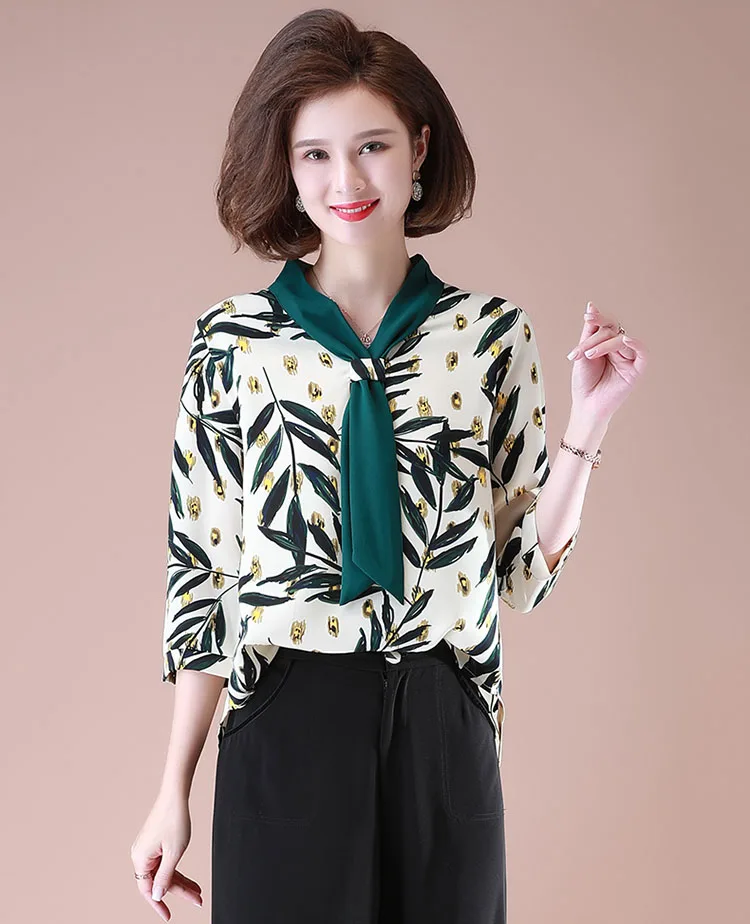 

Single/Two piece set 2023 Womens Spring Summer Pants 2-Piece Set Female Fashion Chiffon Shirt Tops + Wide Leg Pants 2PCS 5XL