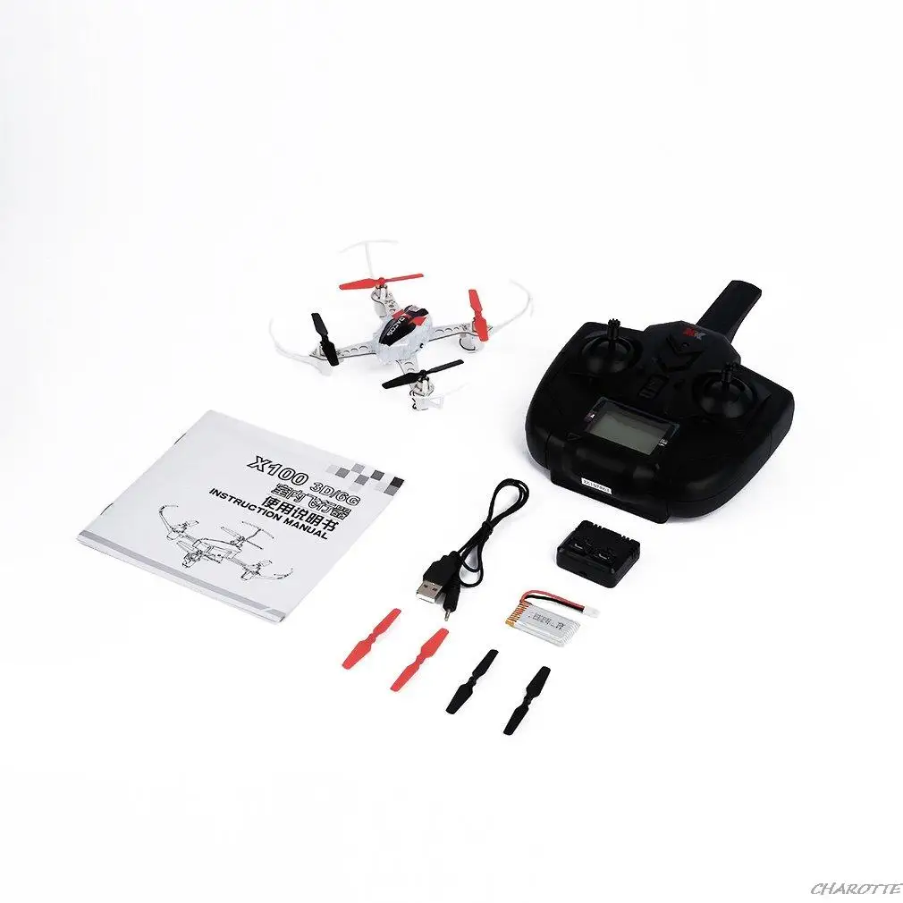 

3D 6G Mode Inverted Flight 2.4G 4CH 6 Axle LED RC Quadcopter FOR XK X100