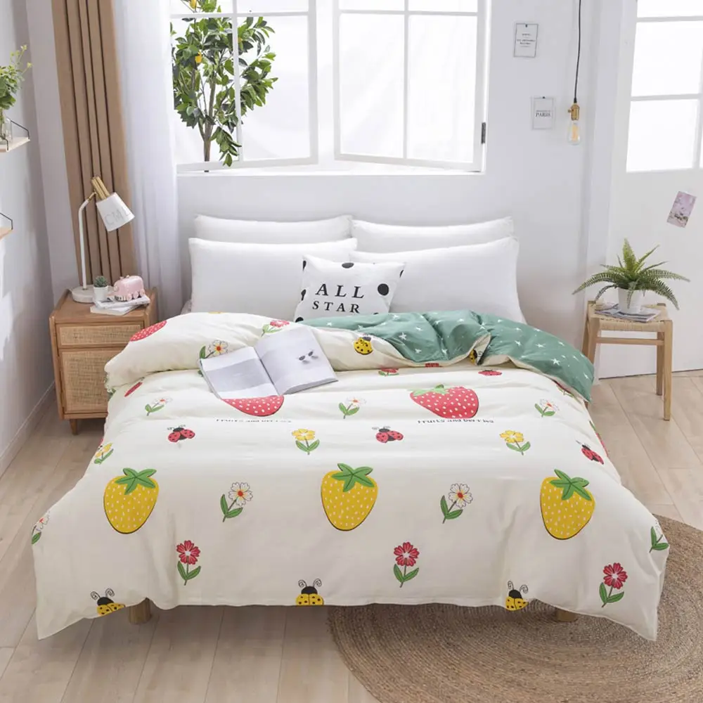 

100% Cotton Duvet Cover Comforter Quilt Blanket Case 100% Cotton with Zipper Twin Full Queen King Double Single Size