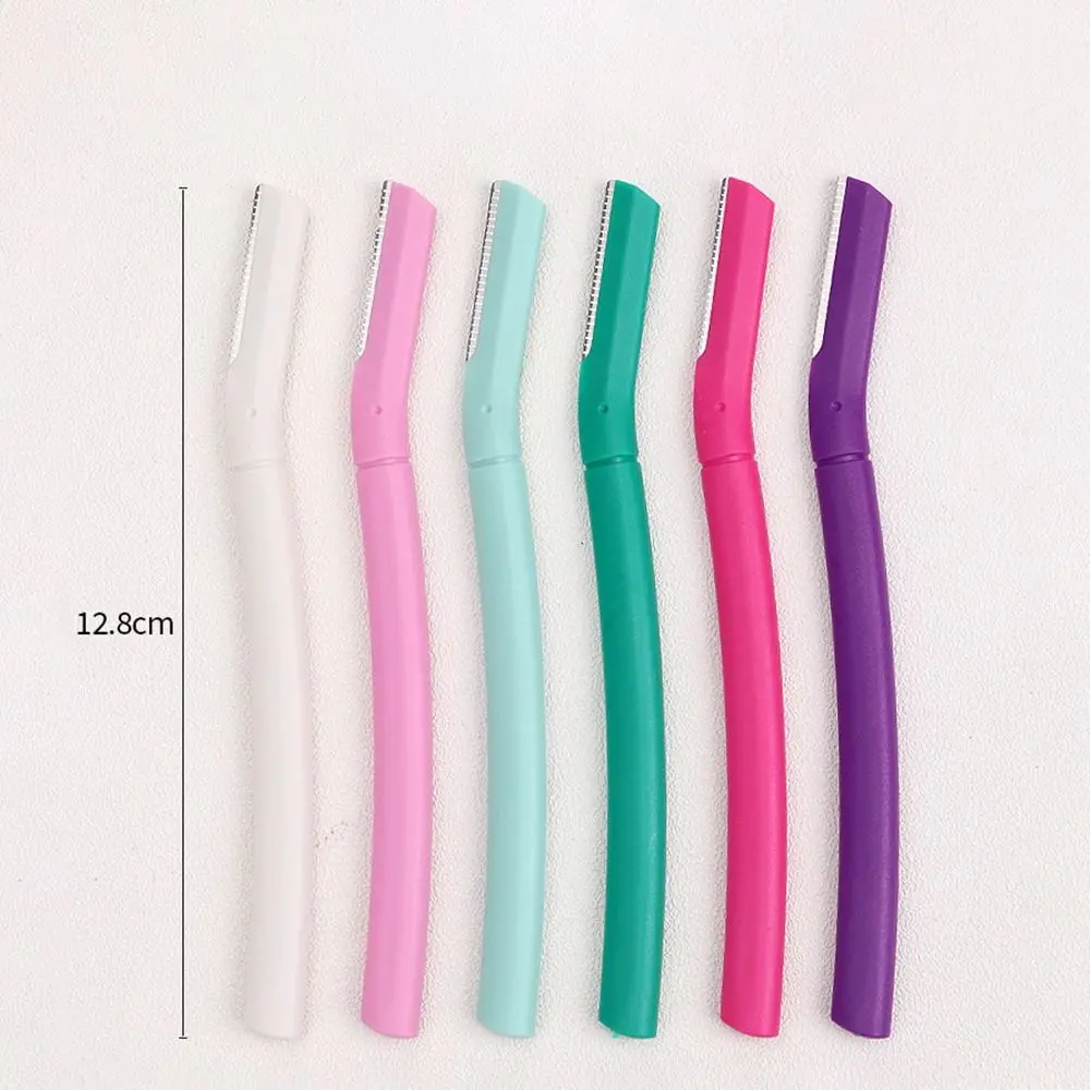 Безопасная макробритва для бровей с прямой ручкой противоскользящая