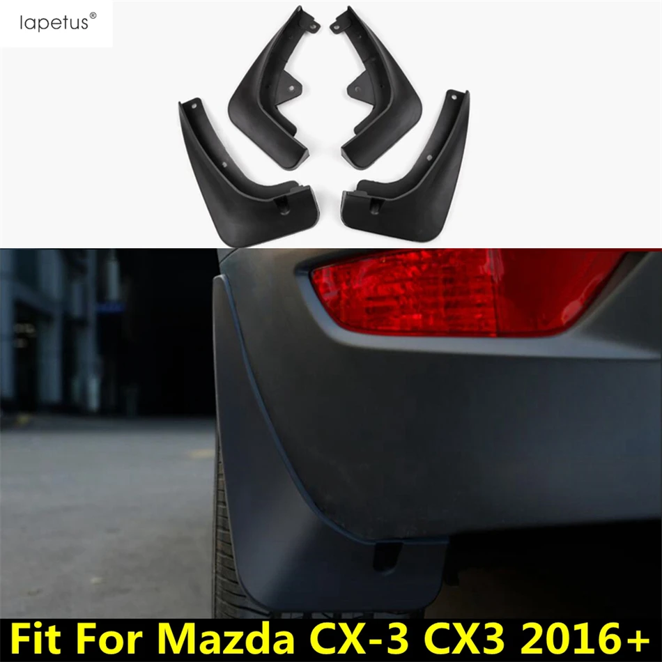 

4 Pcs Front Rear Mud Guard Mudguards Splash Flaps Fender Molding Cover Trim For Mazda CX-3 CX3 2016 -2021 Accessories Auto Parts