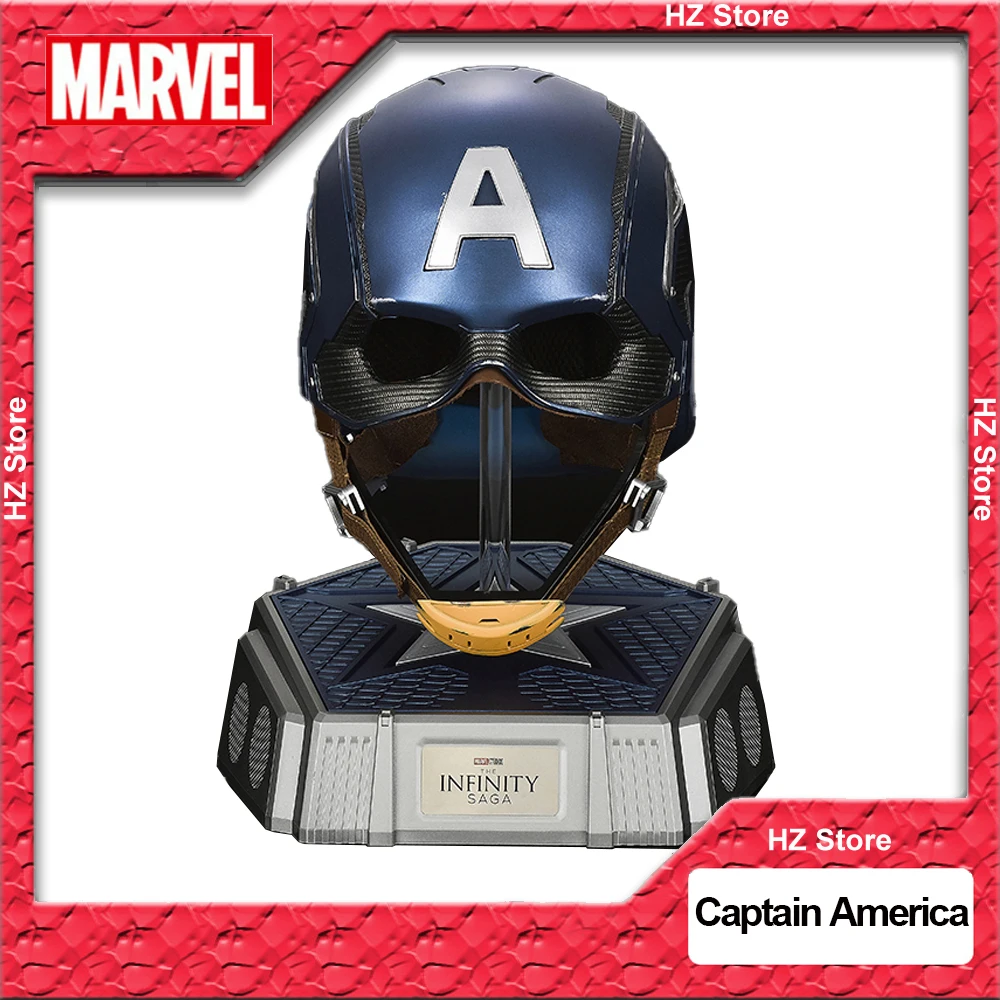Фото Шлем Marvel «мстители», «Капитан Америка», Bluetooth-колонка, 1:1, маска для косплея на Хэллоуин, день рождения, подарок №1