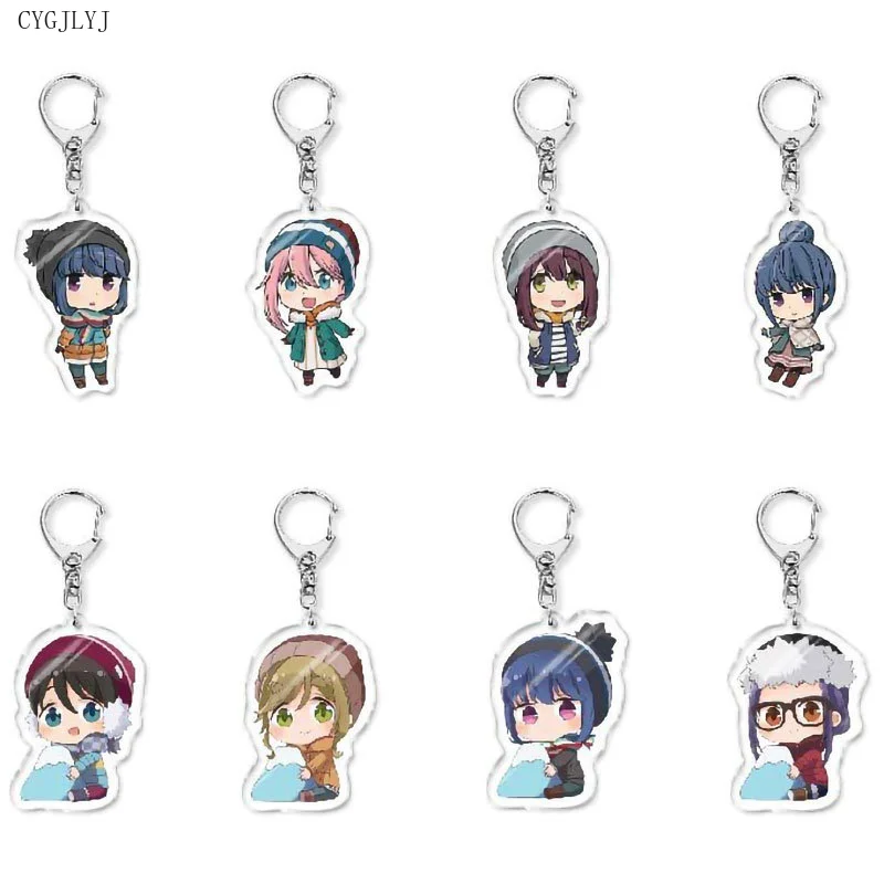 

39 шт., брелок для ключей с фигурками из лагеря YuruCamp Q