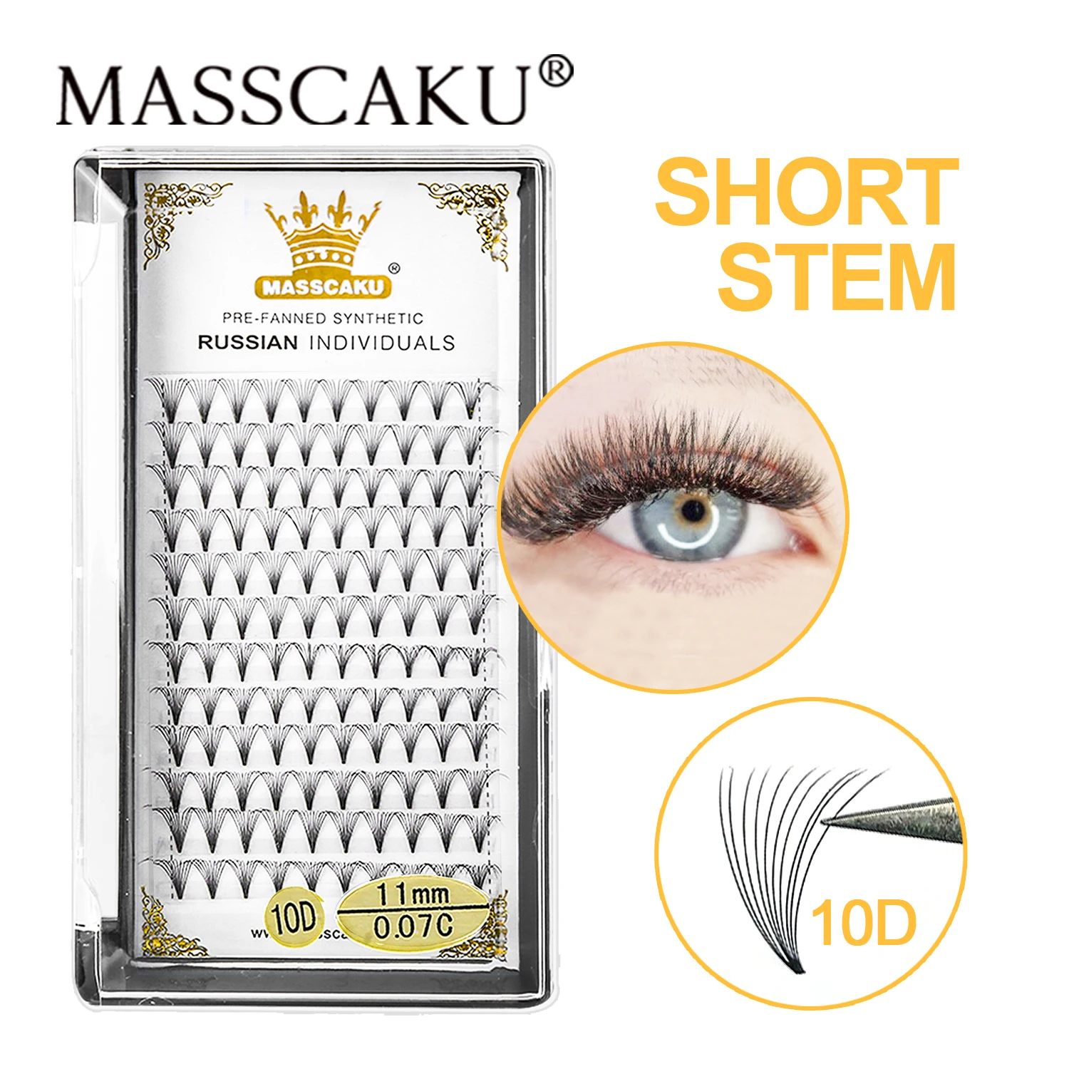 

Высококачественные готовые вееры с коротким стержнем, русский Объем 8-15 мм и смешанная длина, 100% ручная работа, искусственная норка, Профессиональные Накладные ресницы