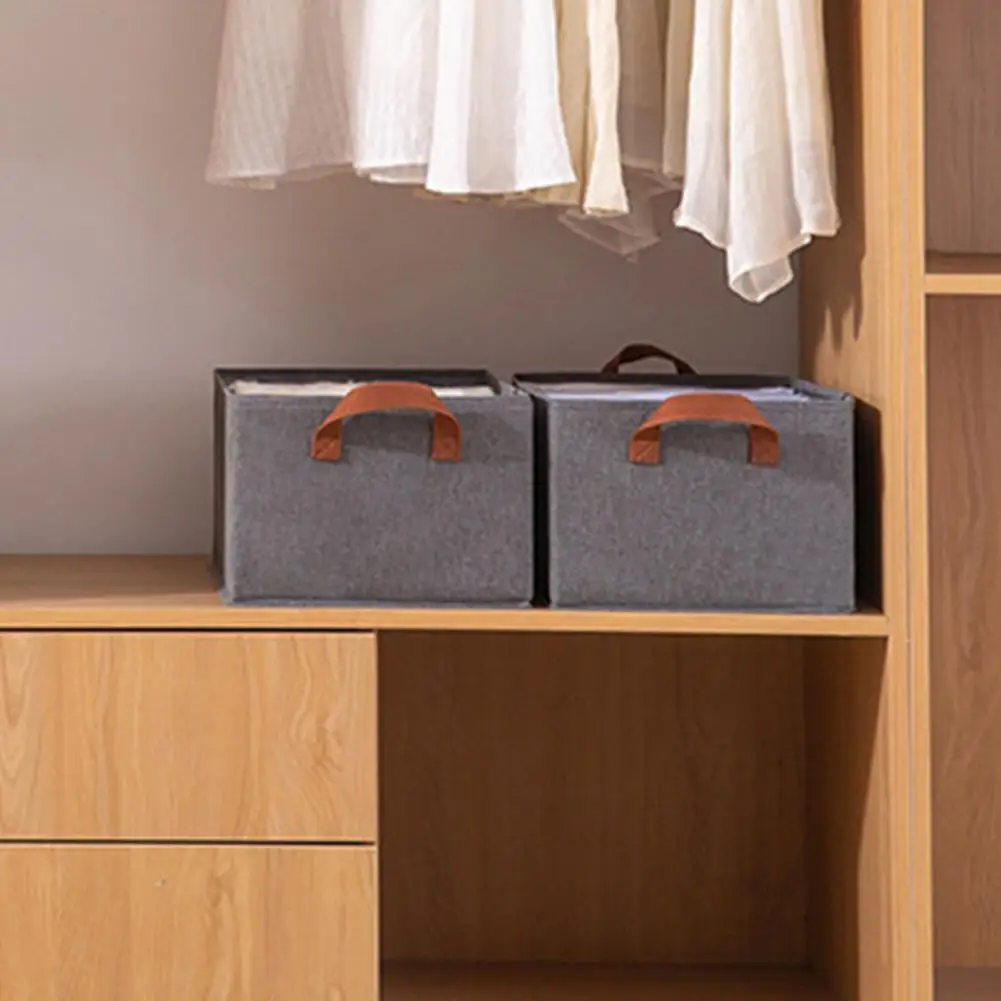 

Helpful Closet Basket Reusable Flexible Drawer Cloth Divider Container Wide Use Storage Basket Closet Supplies