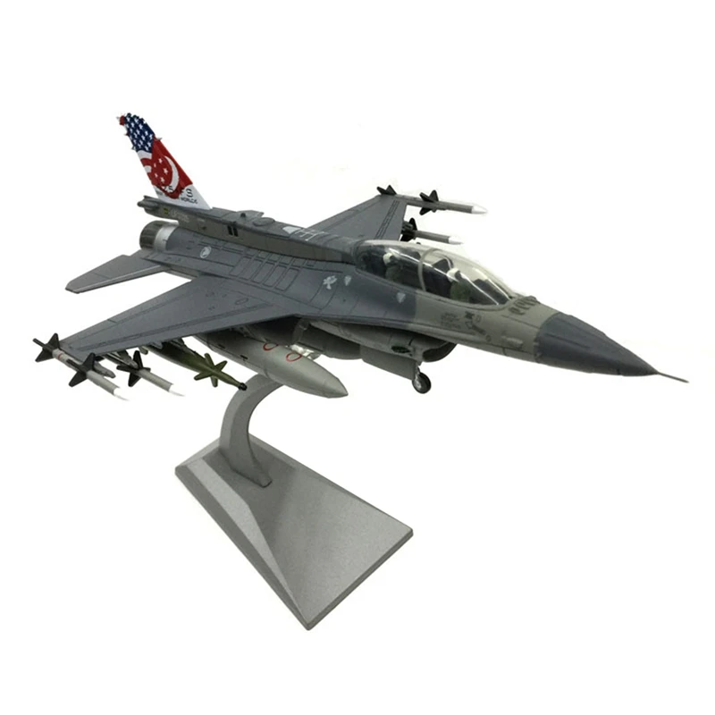 Масштаб 1:72 F-16D истребитель металлический литой самолет включает подставку из