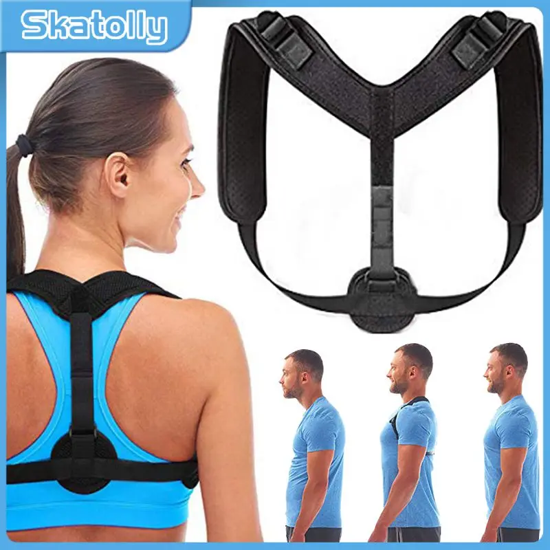 

Adjustable Back Posture Corrector Breathable Mesh Humpback Correction Strap Clavicle Spine Lumbar Shoulder Back Support Braces