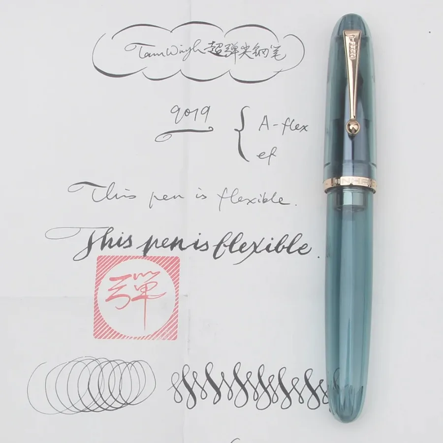 Фото Ручка-пера Jinhao 9019 Flex — супергибкий наконечник, мягкий дизайн Flexare для скетчинга, флористической и готической каллиграфии №2