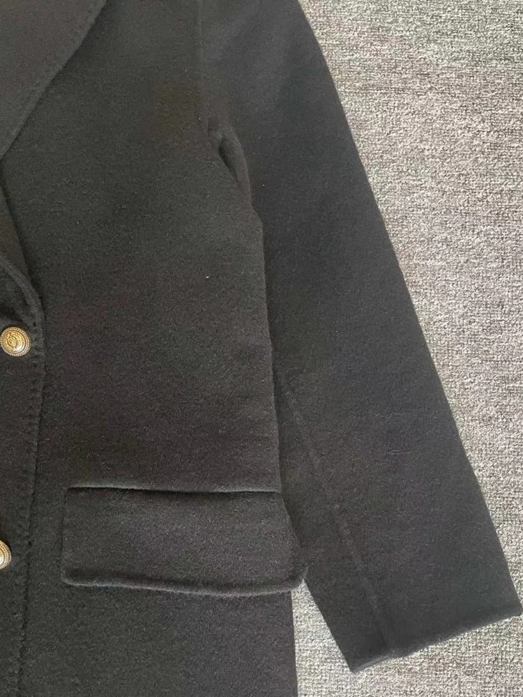 

High Quality 2022 Autumn and Winter Pure Wool Coat Women