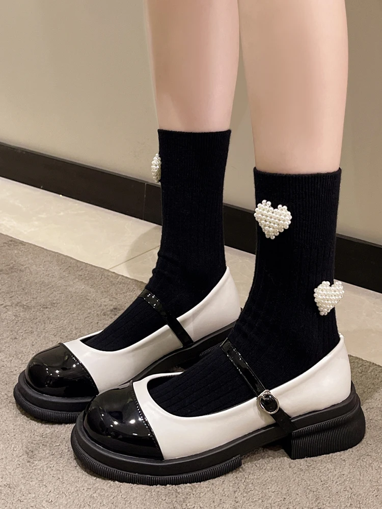 

Brand Women Mary Janes Thick Platform Lolita Shoes 2022 New Summer Sandals Autumn Party Pumps Ladies Flats Shoes Oxford Zapatos