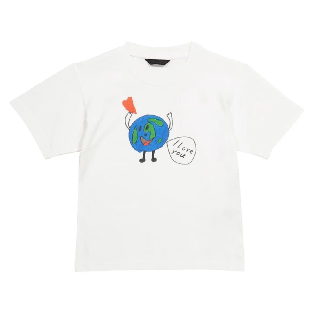 

Designer Tshirt Family Matching Outfits Luxury Daddy Mom Kids Son Cotton Vintage White T-Shirt Cotton Jersey Crewneck Clothes