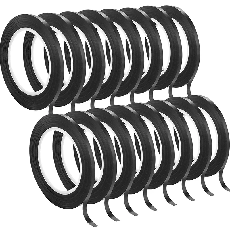 

New 16 Pcs Whiteboard Graphic Chart Tape,Dry Erase Board Art Tape,Thin Black Gridding Graphic Tape,3Mm Width,Glossy Black