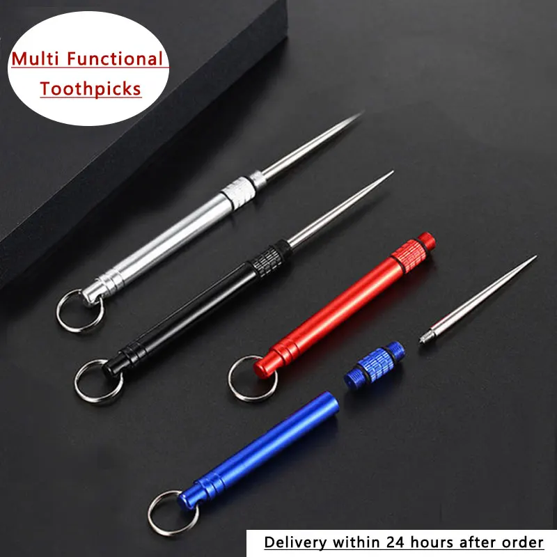 

Инструмент для выживания, многофункциональная зубочистка, портативное Уличное оборудование для кемпинга «Все в одном», вилка для фруктов