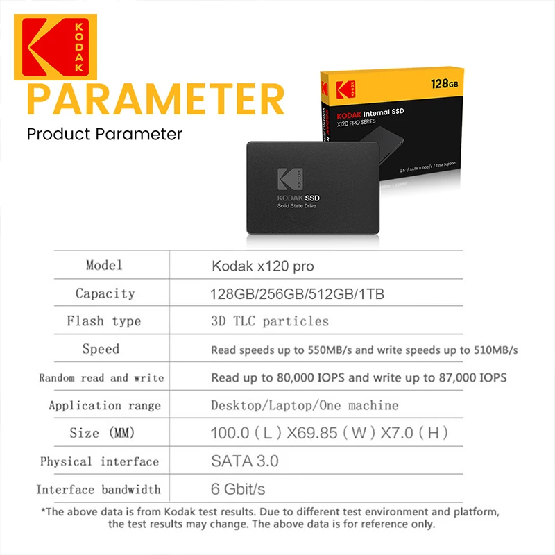 Твердотельный накопитель Kodak X120PRO 1 ТБ 512 Гб SSD жесткий диск HDD 2 5 дюйма SATAIII 256 ГБ 128