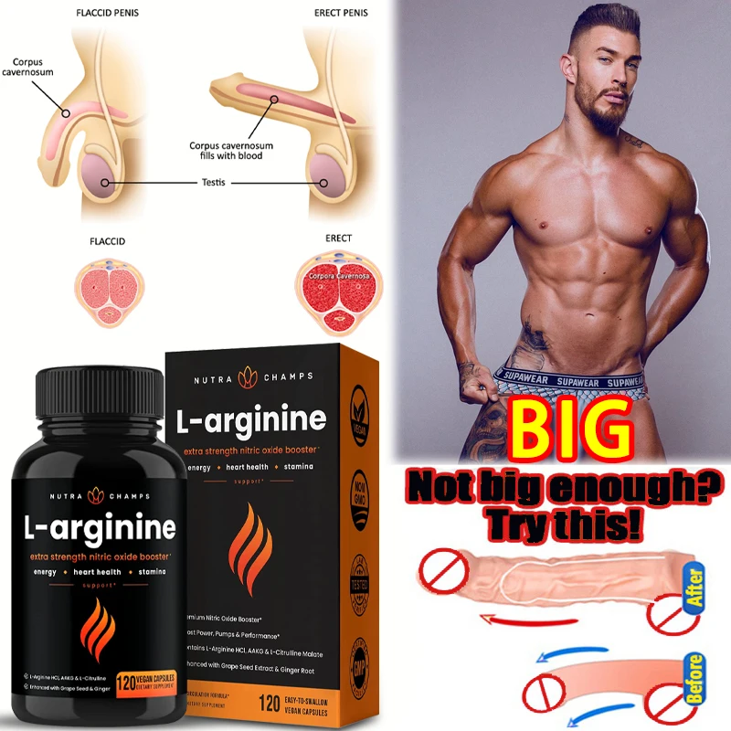

Premium Arginine Nitric Oxide Supplement Provides Extra Strength for Energy, Muscle Growth, Cardiovascular and Endurance