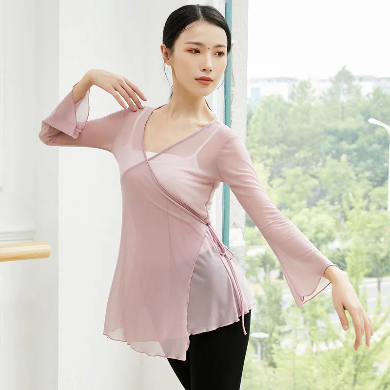 Женский Классический танцевальный костюм дизайнерский кардиган рубашка с