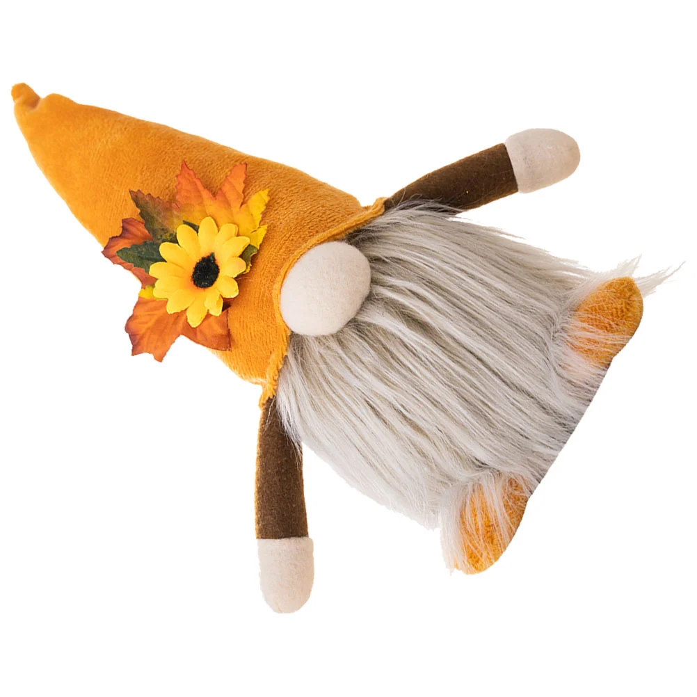 

Autumn Decor Ornament Knitted Gnomes Delicate Cute Thanksgiving Festival Day Cloth Fall Decorations Male