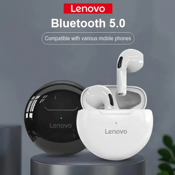 Lenovo TWS Earphone HIFI HD With MIC Bluetooth Earbuds Ultra-long Endurance High Sound Quality Half-in-ear Headset