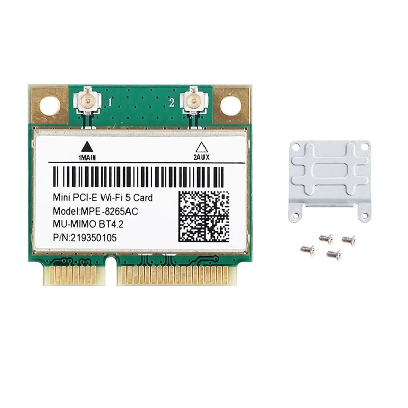 MPE-8265AC Беспроводная половинная мини PCI-E Wi-Fi карта Wifi 5 Двухдиапазонная 802.11AC 2 4 ГГц