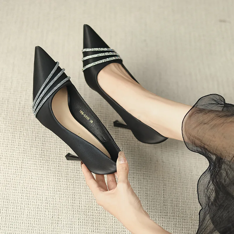 Босоножки женские без шнуровки сандалии на высоком каблуке 12 см пикантные