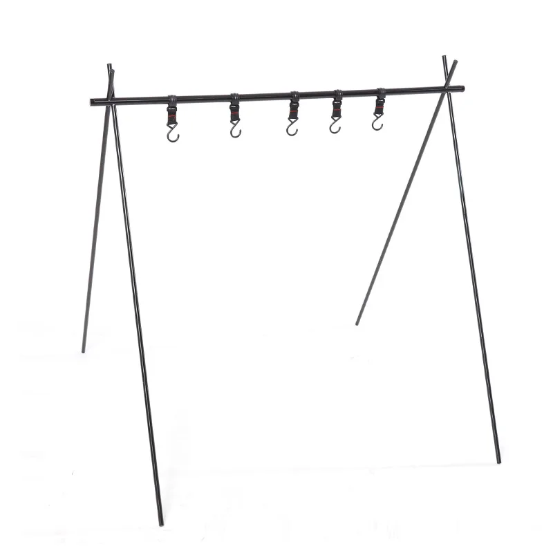

Outdoor camping rack Removable multi-function triangular support camping clothes rack Self-driving travel small hanging rack