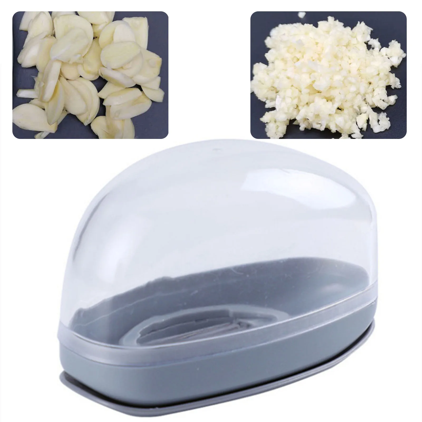 

Household 2-in-1 Garlic Slicer Garlic Smasher Cooking Tool Manual Pressing Garlic Squeezer Grinding Grater Kitchen Gadgets