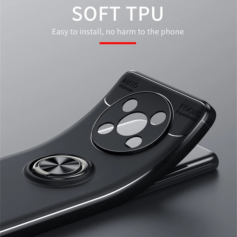 For Cover Huawei Honor X9 5G Case For Honor X9 5G Capas Shockproof Back TPU Soft Ring Magnetic Holder For Cover Honor X9 Fundas