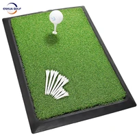 golf hitting mat golf turf premium synthetic heavy duty rubber base golf practice mat come with 1 rubber tee and 9 plastic tees