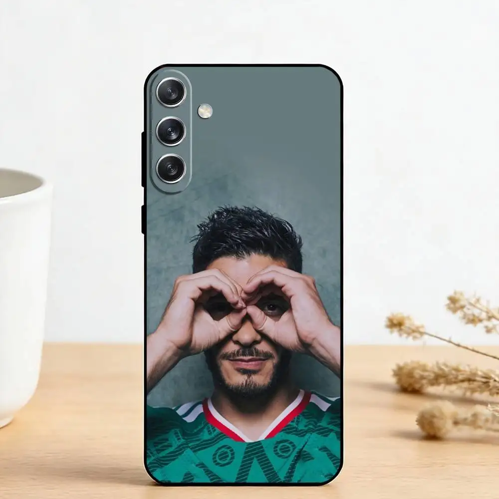 Фото Чехол для телефона Mexican Complete 9 R-Raul Jimenez для Samsung Galaxy A73, A72, A71, A70, A53, A52, A51 и других моделей, мягкий черный чехол №4