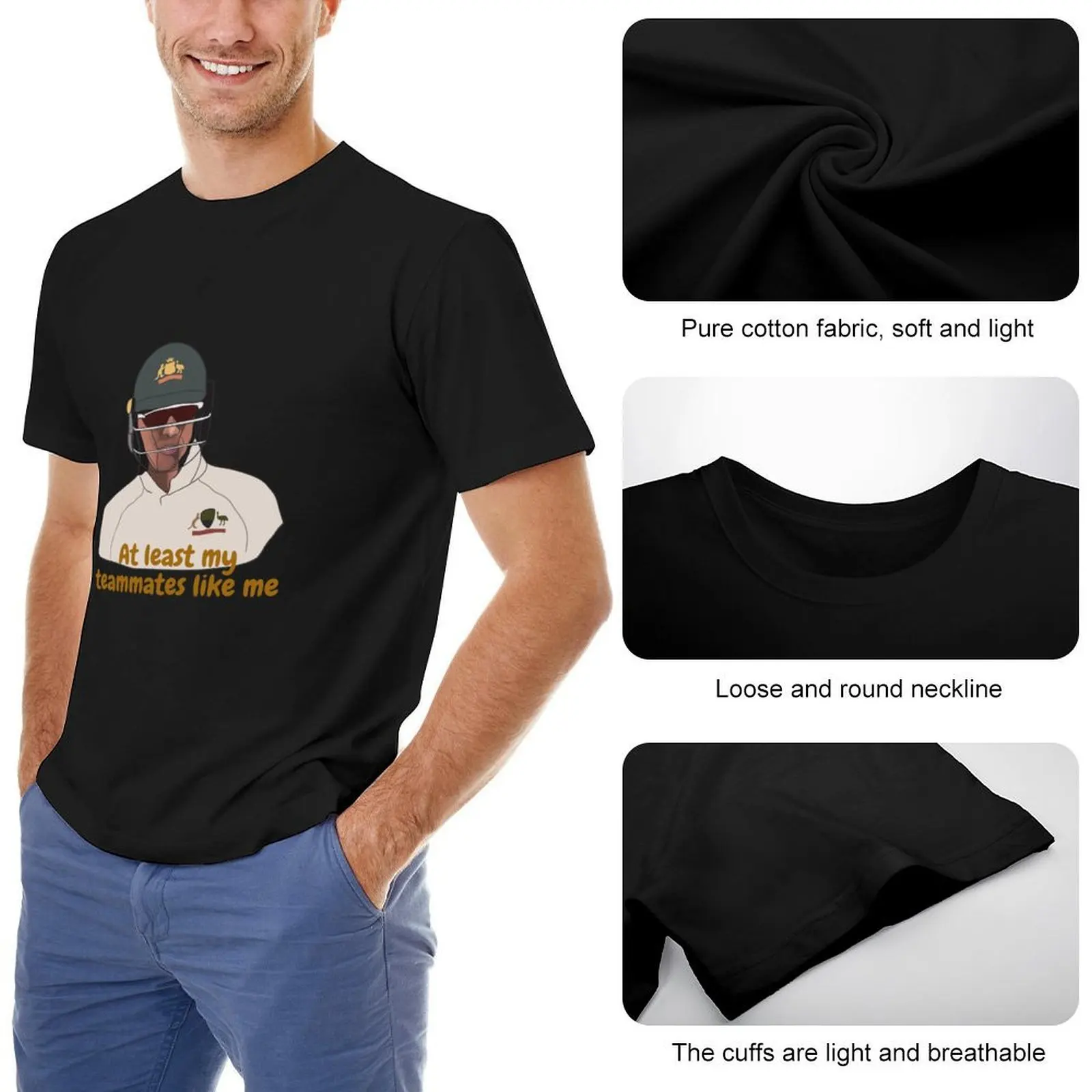 Принаймнее моие товарищи как меня Тим Паяна в Ашвина Aus vs Ind. Футболка