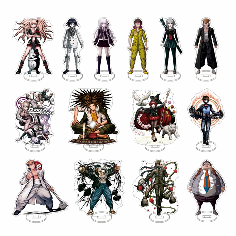 Фото Аниме Danganronpa: The Animation 15 см акриловая подставка Junko Enoshima Celestia Ludenberg настольные украшения аксессуары Декор подарок №1