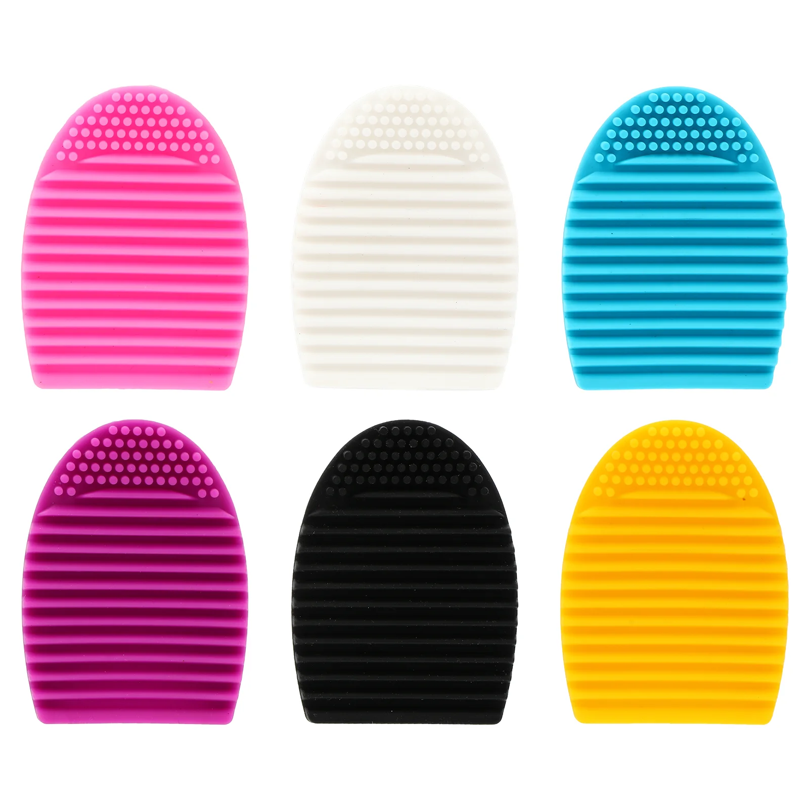 

6pcs Silicone Beauty Brush Cleaning Mat Makeup Brush Cleaner Mat Mixed Color