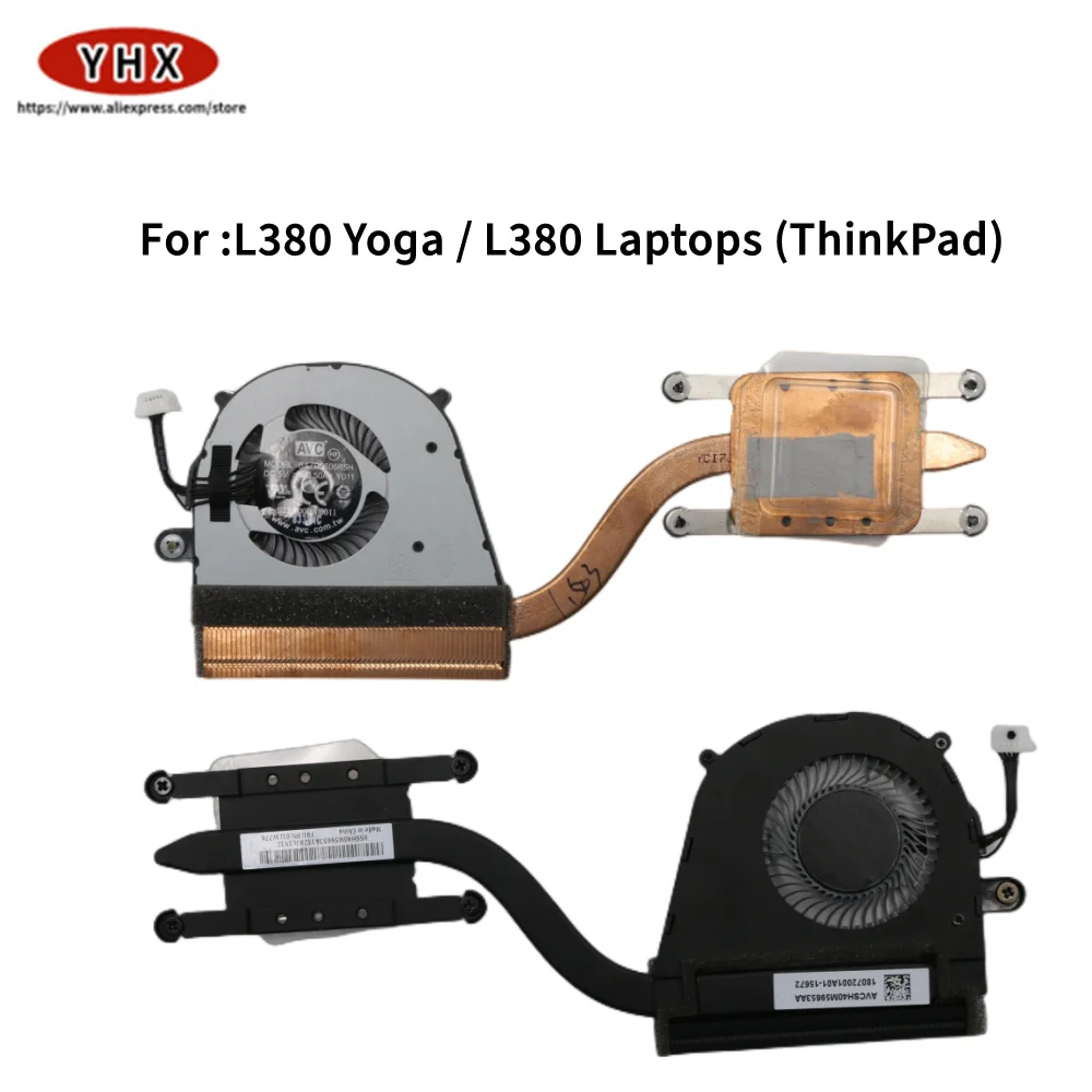 Подходит для Lenovo Thinkpand S2 3rd 2018 L380 радиатор охлаждения процессора Yoga и вентилятор UMA FRU 01LW775 01LW776 40M59653AA