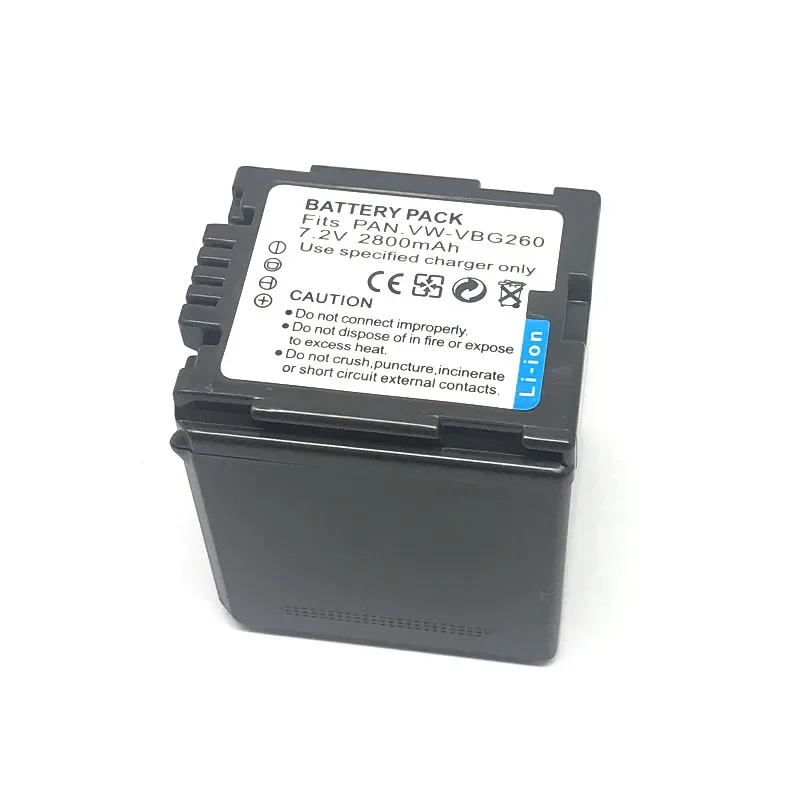 Фото VW-VBG260 VW VBG130 VBG070 VBG260 Аккумулятор для Panasonic SDR H20 H28 H258 SD1 HS700 TM700 HS300 TM300 HS250 SD20 HS20 SDT750 H40 №2