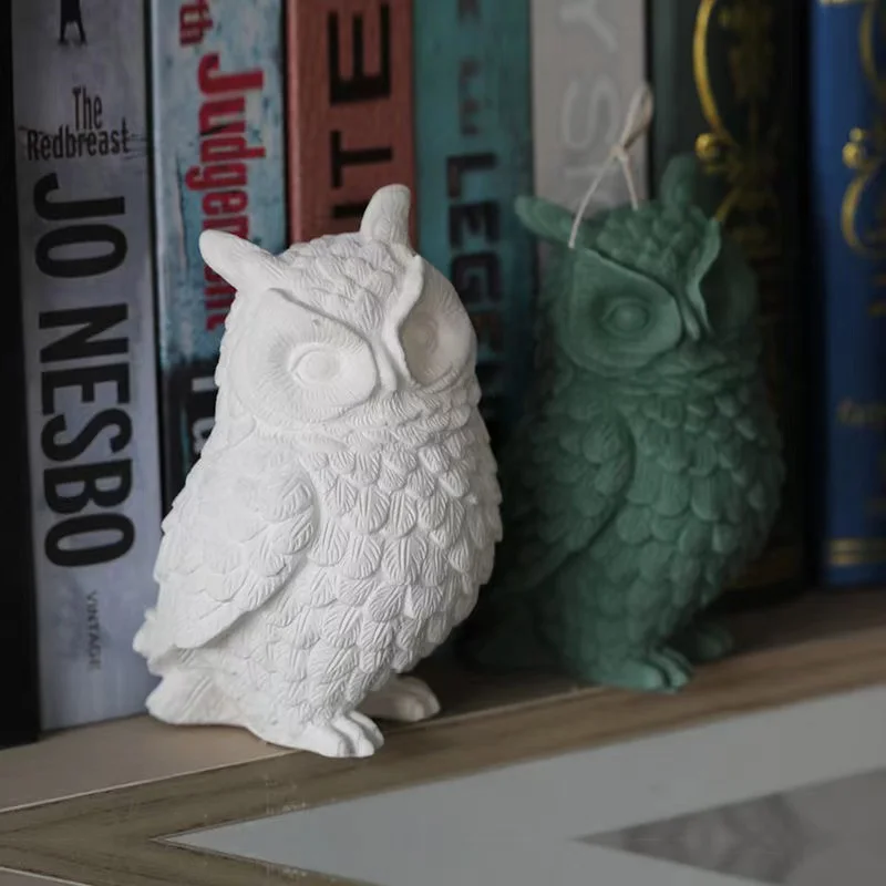 

3D Owl Candle Silicone Candle Mold Animal Candle Making Supplies Soap Resin Epoxy Clay Chocolate Mould DIY Home Decoration Tools