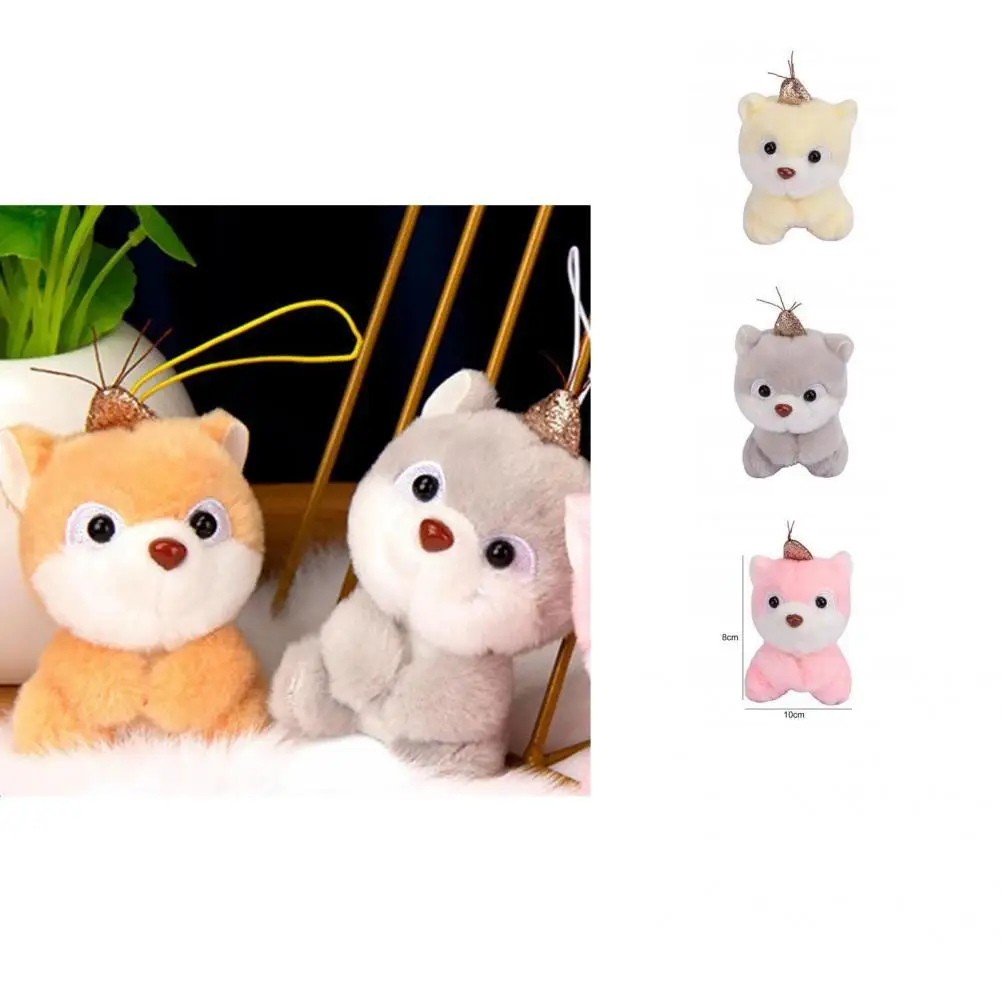 

Плюшевая игрушка, удобная Гибкая Универсальная набивная подвеска-брелок для щенка, плюшевая подвеска, подарок подруге