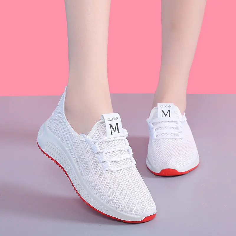 2022 Casual Sneakers Women's Mesh Cloth Shoes Shoes Fashion Korean Style Shoes
