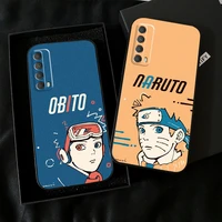 naruto anime phone case for huawei p smart z 2019 2021 p20 p20 lite pro p30 lite pro p40 p40 lite 5g funda liquid silicon coque