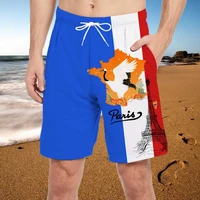 france flag printed mens casual shorts 2022 summer fashion men pants shorts male daily casual street sports fitness shorts male