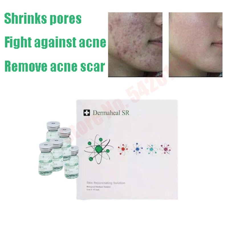 10 vials Dermaheal Hyaluronic Acid Ampoule Serum Anti-aging Freckle Skin Repair Bright For Dr Pen Microneedles Mesotherapy |