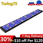 Светодиодный светильник для аквариума PopBloom, светильник для аквариума, лампа для выращивания в морском аквариуме Освещение для выращивания коралловых рифов для морского аквариума 90 см  36 дюймов Turing75