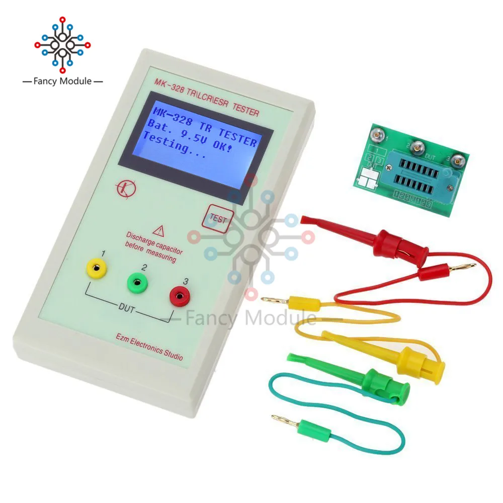 

MK-328 Capacitor Resistor Transistor Triode Tester Inductance Capacitance Resistance Meter ESR LCR NPN PNP MOS