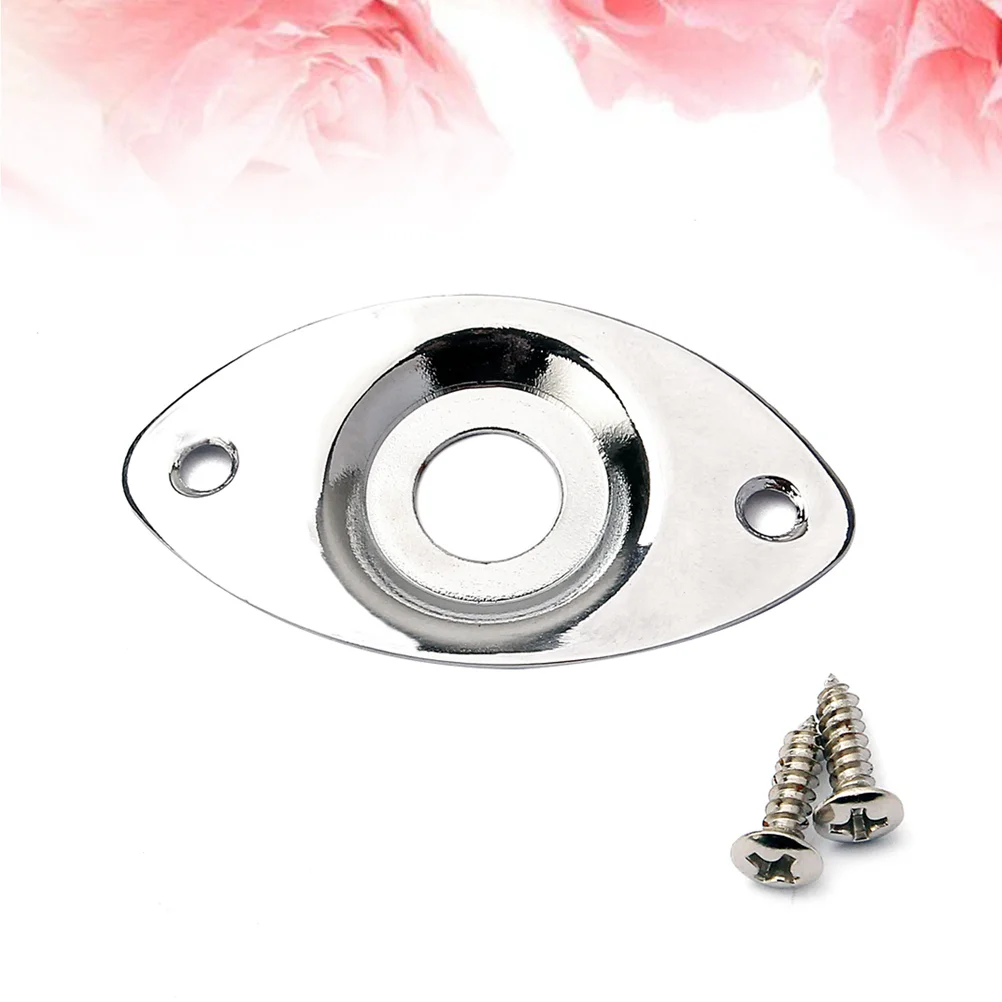 

Oval Guitar Jack Plate Guitar Output Jack Plug Socket With Screws for Electric Guitar