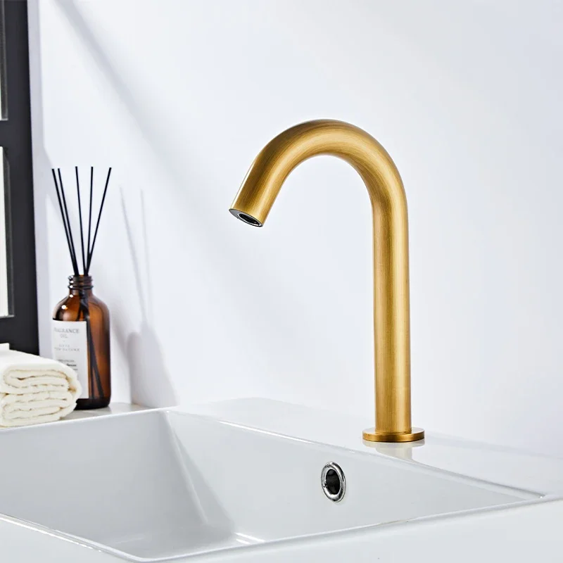 Qinggu медный сенсорный кран автоматический одиночный холодный и горячий