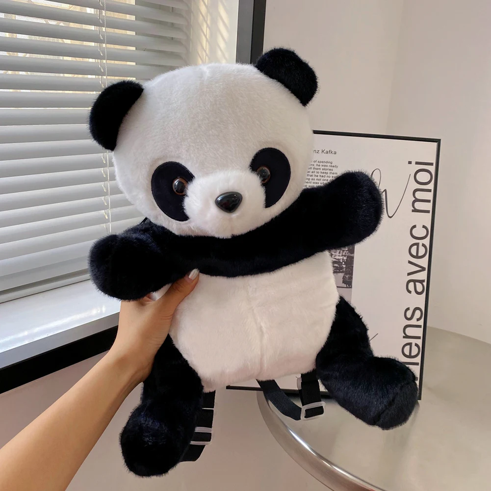 

Плюшевый Рюкзак с пандой, игрушка, мультяшная набивная сумка через плечо, регулируемые лямки, многофункциональный подарок для детей, девочек, мальчиков